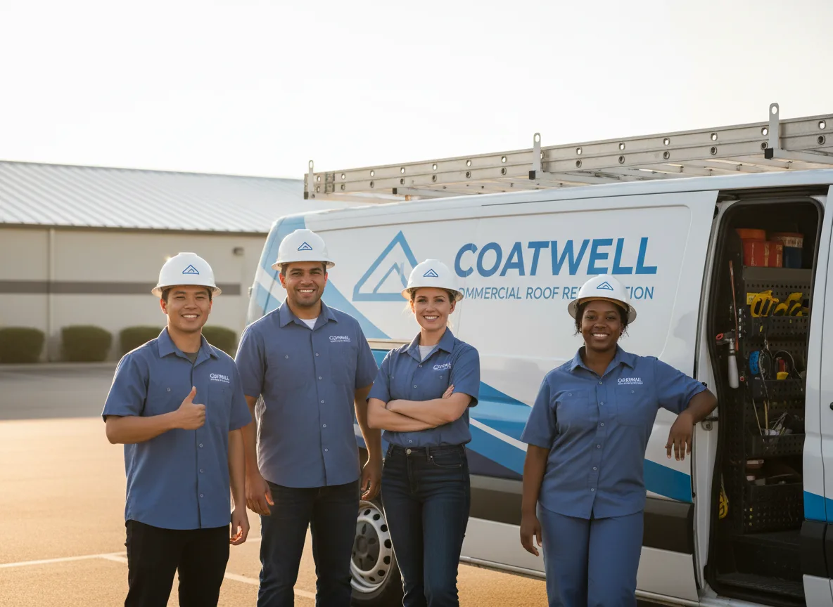 Commercial roof coating company in Sparland, IL