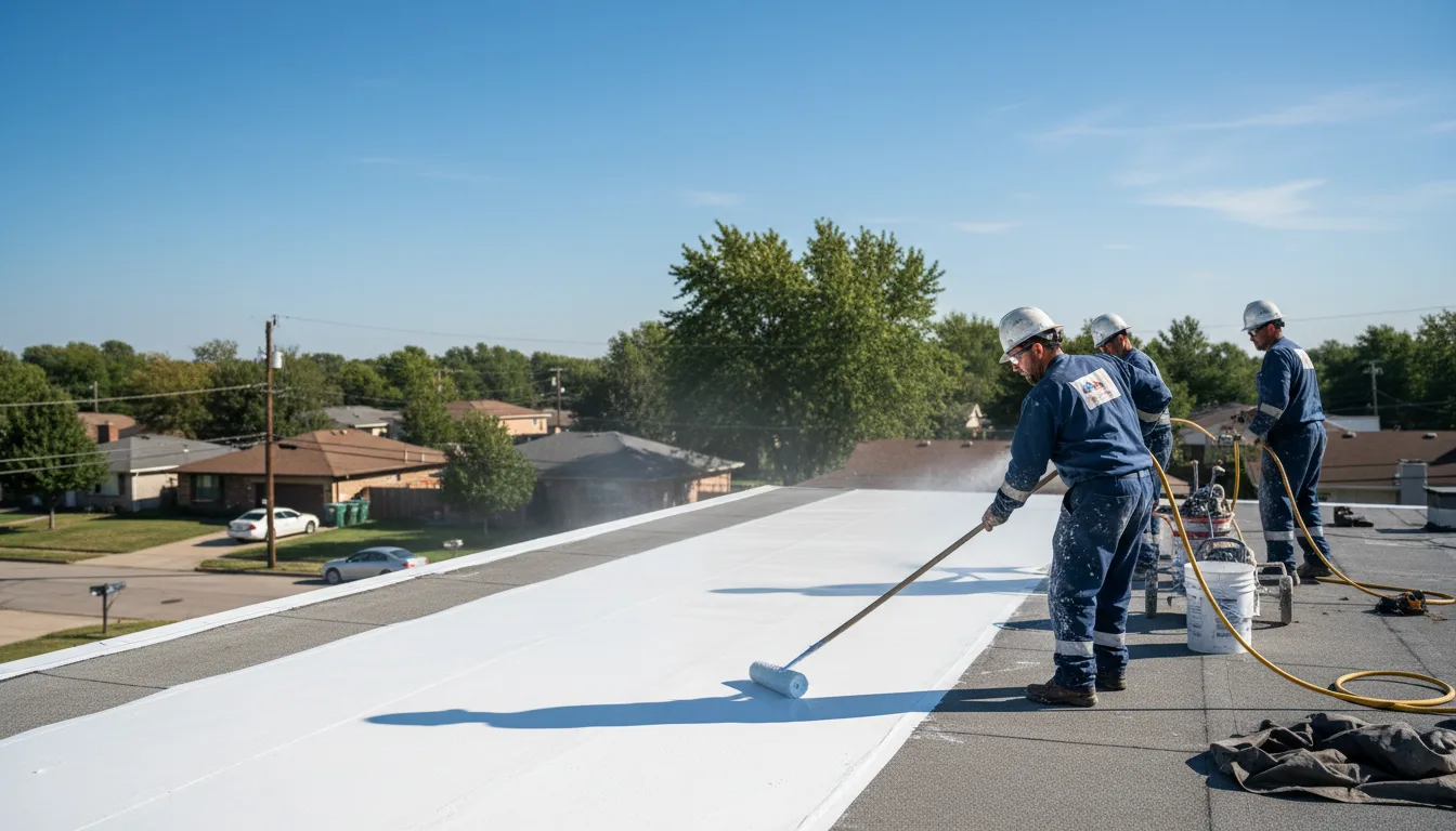 Commercial roof coating in Sparland, IL near me